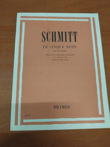 Schmitt cinque note per - note.,