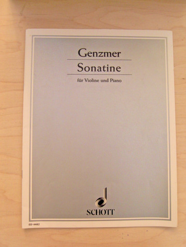 Alte note genzmer sonatina per - genzmer,